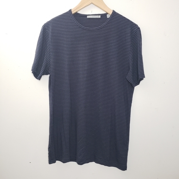 Vince Stripped Men Crew Neck Tee Shirt Size XS - Picture 1 of 6